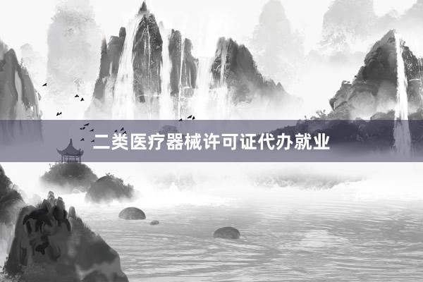 二类医疗器械许可证代办就业